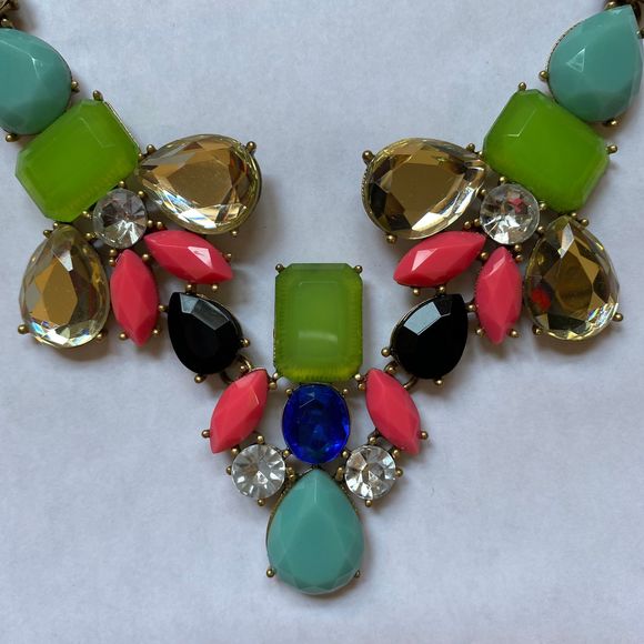J.Crew Color Collage Statement Necklace - Picture 6 of 11